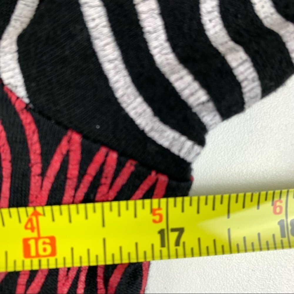 Linea Domani Jersey Knit Long Sleeve Graphic Dress Medium - Picture 5 of 9
